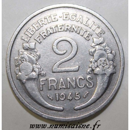 FRANCE - KM 904 - 2 FRANCS 1945 - TYPE MORLON