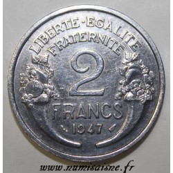 GADOURY 538b - 2 FRANCS 1947 - TYPE MORLON - KM 904