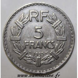 GADOURY 760 - 5 FRANCS 1935 - TYPE LAVRILLIER - KM 888