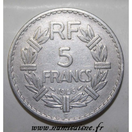 FRANKREICH - KM 888 - 5 FRANCS 1946 C - Castelsarrasin - TYP LAVRILLIER