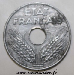 GADOURY 321 - 20 CENTIMES 1944 - TYPE 20 - FLAN MINCE - KM 900