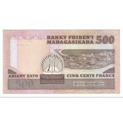 MADAGASCAR - 500 FRANCS / ARIARY ZATO - 1983 - SUP - PICK 71 a