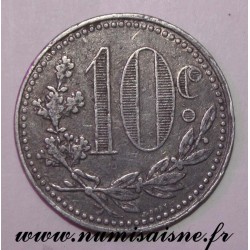 ALGÉRIE - KM TnA5 - 10 CENTIMES 1918 - CHAMBRE DE COMMERCE D'ALGER