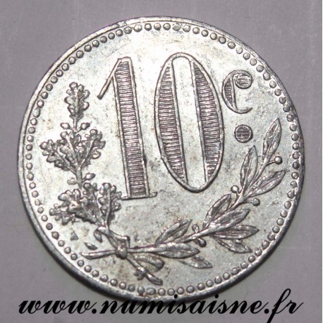 ALGERIEN - KM TnA5 - 10 CENTIMES 1916 - HANDEL KAMMER VON ALGER