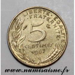 GADOURY 175 - 5 CENTIMES 1967 - TYPE MARIANNE - KM 933