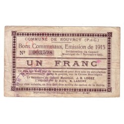 62320 - ROUVROY - 1 FRANC...