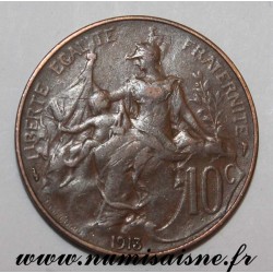 FRANCE - KM 843 - 10 CENTIMES 1913 - TYPE DUPUIS