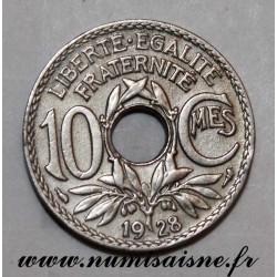 FRANKREICH - KM 866a - 10 CENTIMES 1928 - TYP LINDAUER