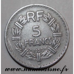 GADOURY 766 - 5 FRANCS 1950 B - Beaumont le Roger - TYPE LAVRILLIER - KM 888