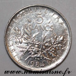 FRANKREICH - KM 926a - 5 FRANCS 1984 - TYP SÄMANN