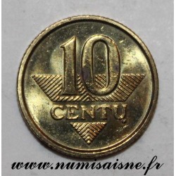 LITHUANIA -  KM 106 - 10 CENTU 1998