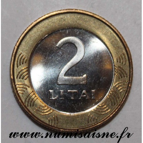 LITHUANIA -  KM 112 - 2 LITAI 2002