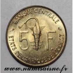 ÉTATS DE L'AFRIQUE DE L'OUEST - KM 2a - 5 FRANCS 1972