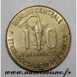 ÉTATS DE L'AFRIQUE DE L'OUEST - KM 1a - 10 FRANCS 1981