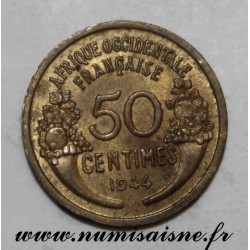 FRENCH WEST AFRICA - KM 1 - 50 CENTIMES 1944