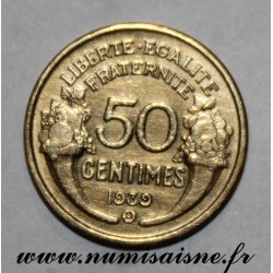 FRANCE - KM 894 - 50 CENTIMES 1939 B - Bruxelles - TYPE MORLON