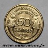 FRANKREICH - KM 894 - 50 CENTIMES 1939 B - Bruxelles - TYP MORLON