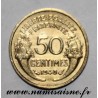 FRANCE - KM 894 - 50 CENTIMES 1940 - TYPE MORLON - Offset at 7h