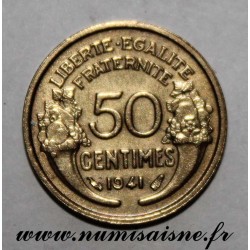 FRANCE - KM 894 - 50 CENTIMES 1941 - TYPE MORLON