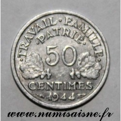 FRANKREICH - KM 914 - 50 CENTIMES 1944 B - Beaumont le Roger - TYP BAZOR