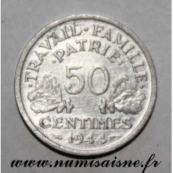 FRANCE - KM 914 - 50 CENTIMES 1944 - TYPE BAZOR