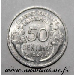 FRANCE - KM 894 - 50 CENTIMES 1946 B - Beaumont le Roger - TYPE MORLON