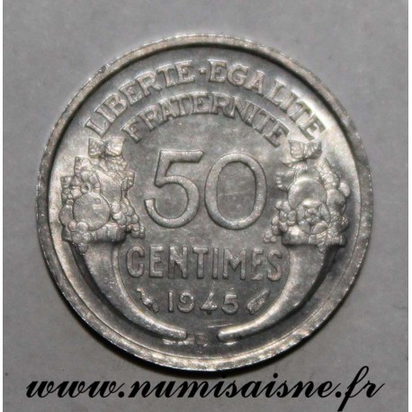 GADOURY 426a - 50 CENTIMES 1945 B - Beaumont le Roger - TYPE MORLON - KM 894