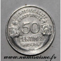 FRANKREICH - KM 894 - 50 CENTIMES 1945 B - Beaumont le Roger - TYP MORLON