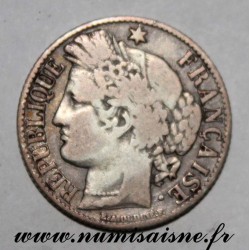 FRANKREICH - KM 822 - 1 FRANC 1871 K - Bordeaux - TYP CÉRÈS