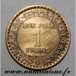 FRANCE - KM 876 - 1 FRANC 1920 - TYPE COMMERCE CHAMBER