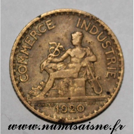 FRANCE - KM 876 - 1 FRANC 1920 - TYPE COMMERCE CHAMBER