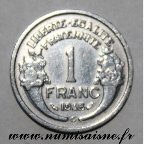 FRANCE - KM 885a - 1 FRANC 1945 C - Castelsarrasin - TYPE MORLON