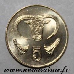 CHYPRE - KM 55 - 5 CENTS 2001