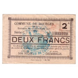 62119 - DOURGES - 2 FRANCS...