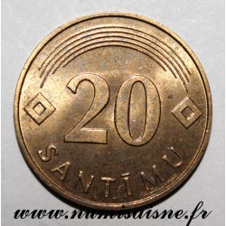 LATVIA - KM 22 - 20 SANTIMU 1992