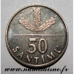 LETTLAND - KM 13 - 50 SANTIMU 1992