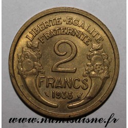 GADOURY 535 - 2 FRANCS 1938 - TYPE MORLON - KM 886