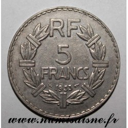 FRANCE - KM 888 - 5 FRANCS 1933 - TYPE LAVRILLIER