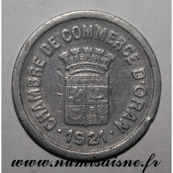 ALGERIEN - KM TnE2 - 10 CENTIMES 1921 - HANDEL KAMMER VON ORAN