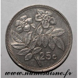 MALTA - KM 80 - 25 CENTS 1986