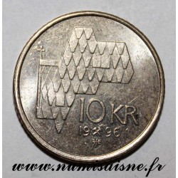 NORVÈGE - KM 457 - 10 KRONER 1996