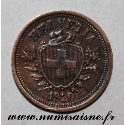 SCHWEIZ - KM 3 - 1 RAPPEN 1920 B - HELVETIA