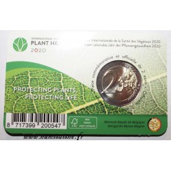 BELGIUM - 2 EURO 2020 - INTERNATIONAL YEAR OF PLANT HEALTH - Coincard FL / FR