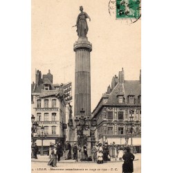 59 - LE NORD - LILLE - MONUMENT COMMEMORATIF AU SIEGE DE 1792