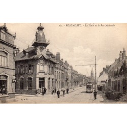 County 59240 - LE NORD - ROSENDAEL - THE POST OFFICE AND THE NATIONAL STREET