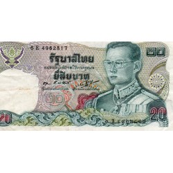 THAILAND - PICK 88 - 20 BAHT - 1981 - SIGN 55