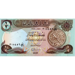 IRAQ - PICK 68 - 1/2 DINAR - 1985