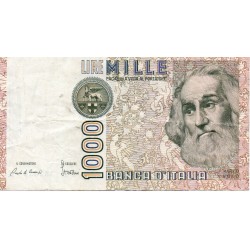 ITALIEN - PICK 109 a - 1 000 LIRE - 06/01/1982