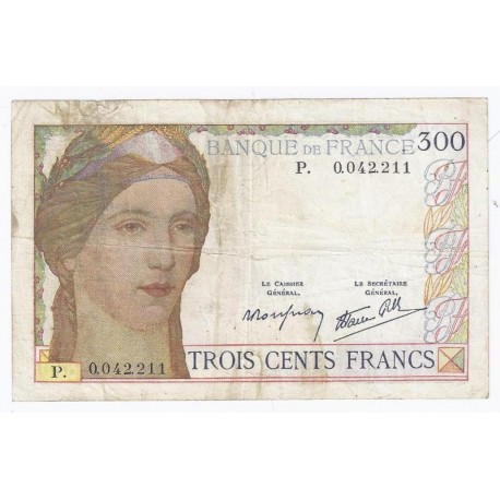 FRANKREICH - PICK 87 - 300 FRANCS 1939 -  09.02 - UNDATIERT