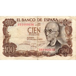 SPANIEN - PICK 152 a - 100 PESETAS - 17/11/1970